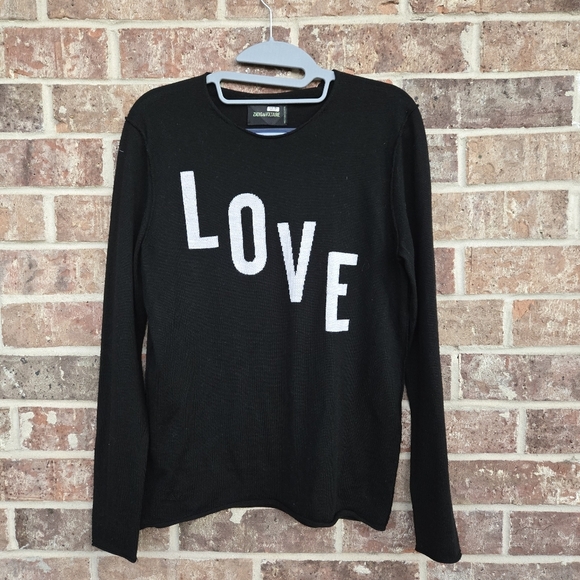 Zadig & Voltaire Long Sleeve Crew Neck Lightweight Love Knit Sweater S - Picture 1 of 3